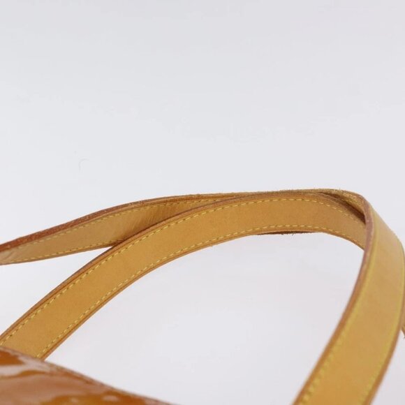 LOUIS VUITTON Monogram Vernis Houston Hand Bag Beige - Picture 9 of 14